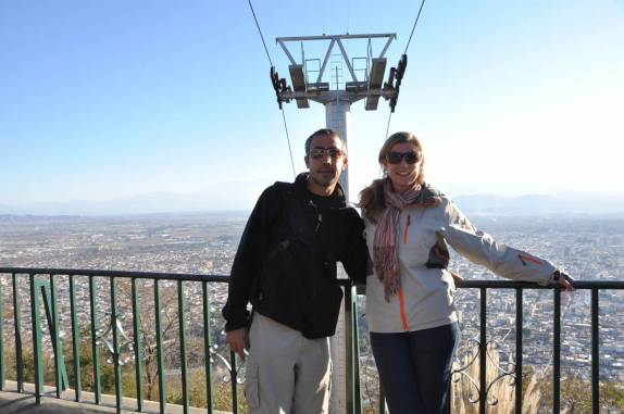No alto do Cerro San Bernardo, em Salta - Argentina
